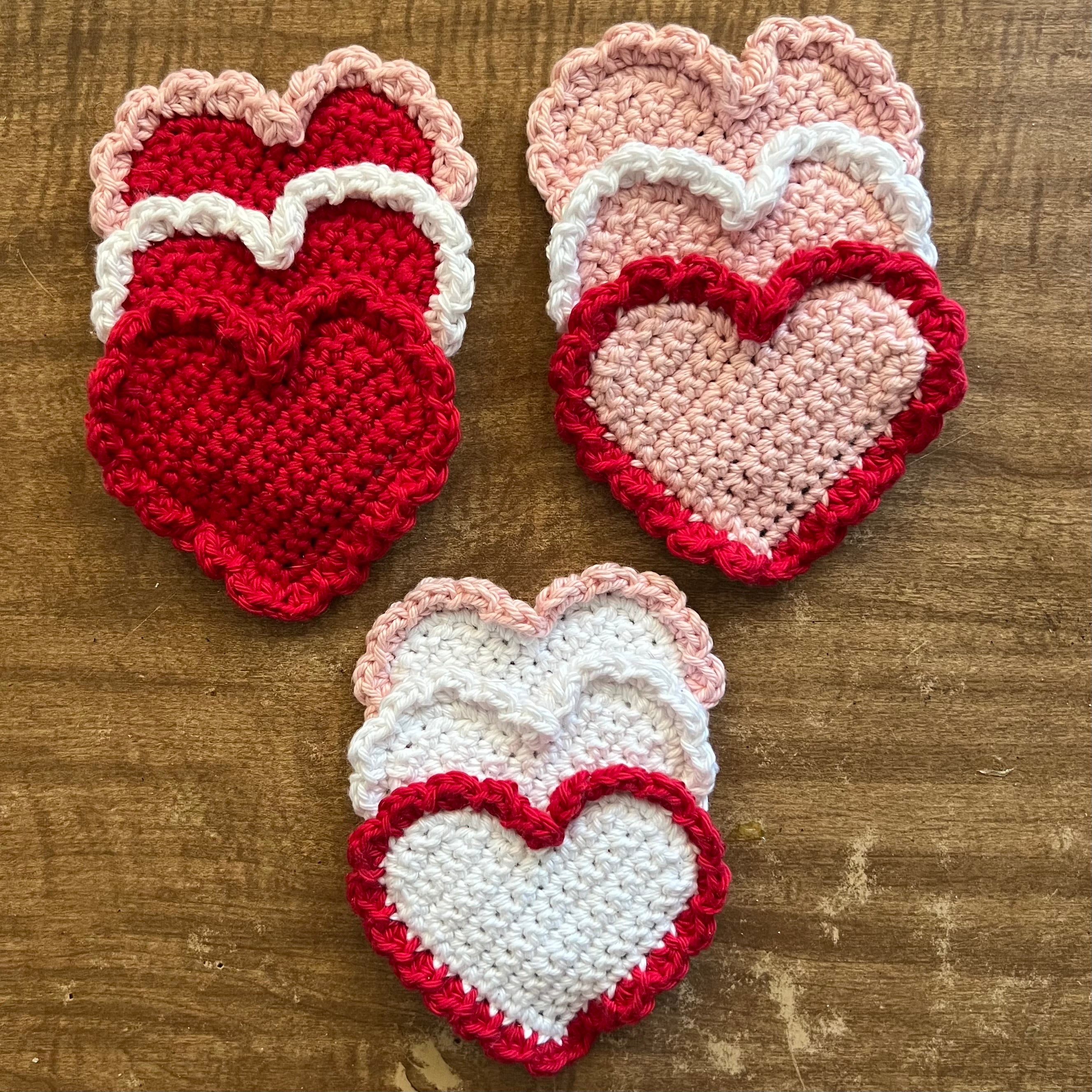 Heart coasters