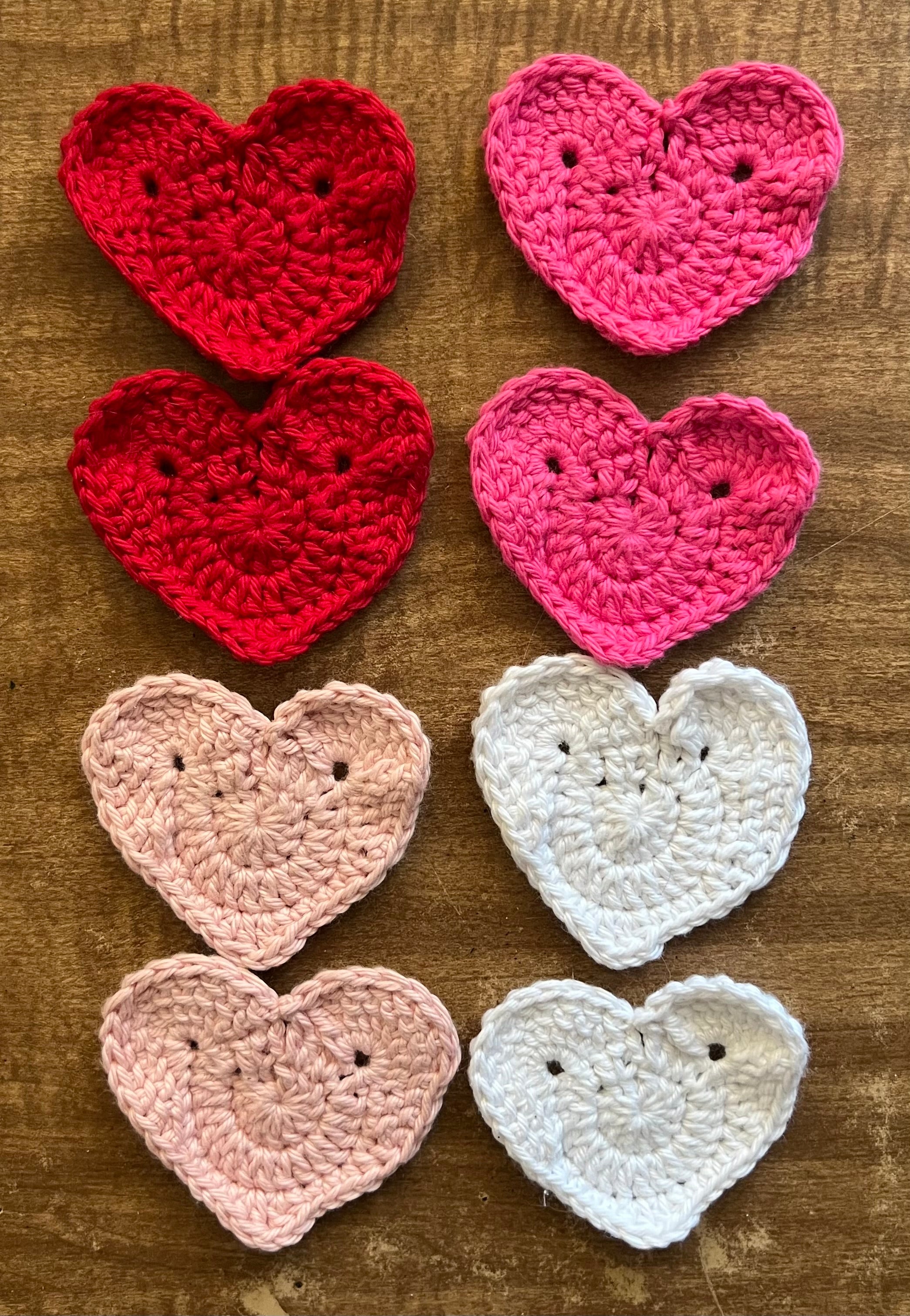 Heart face scrubby set