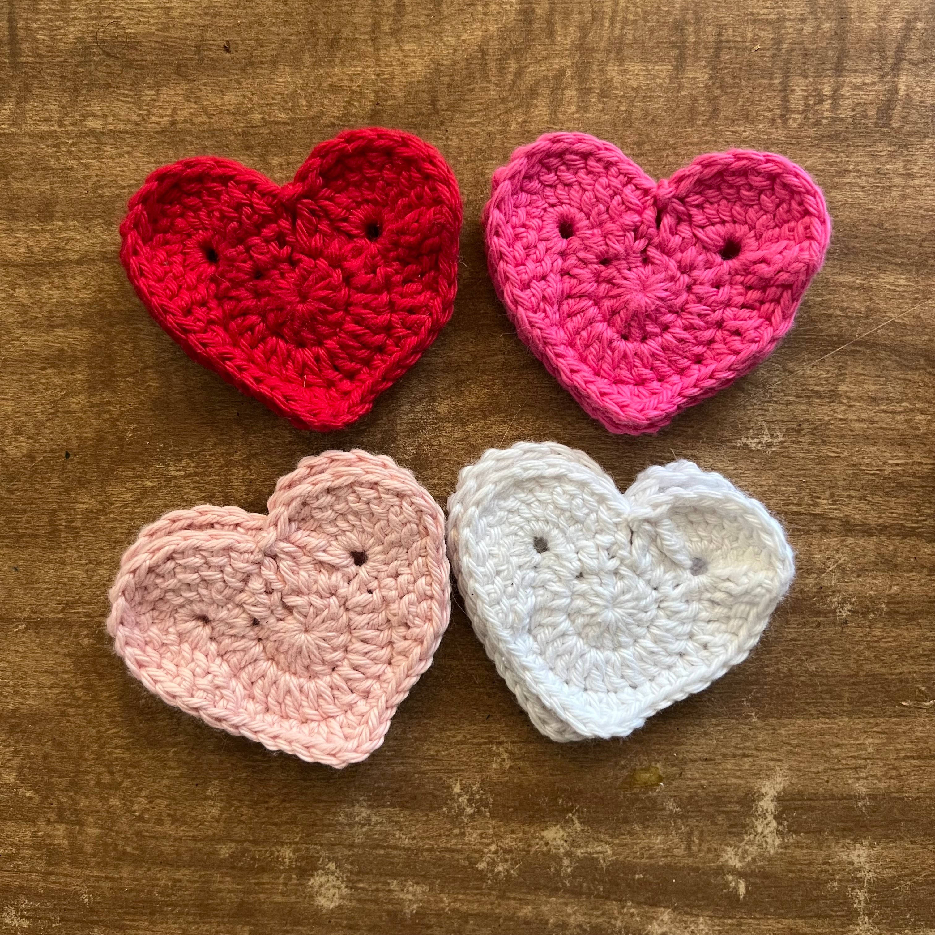 Heart face scrubby set