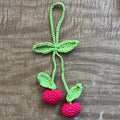 Red cherry heart charm