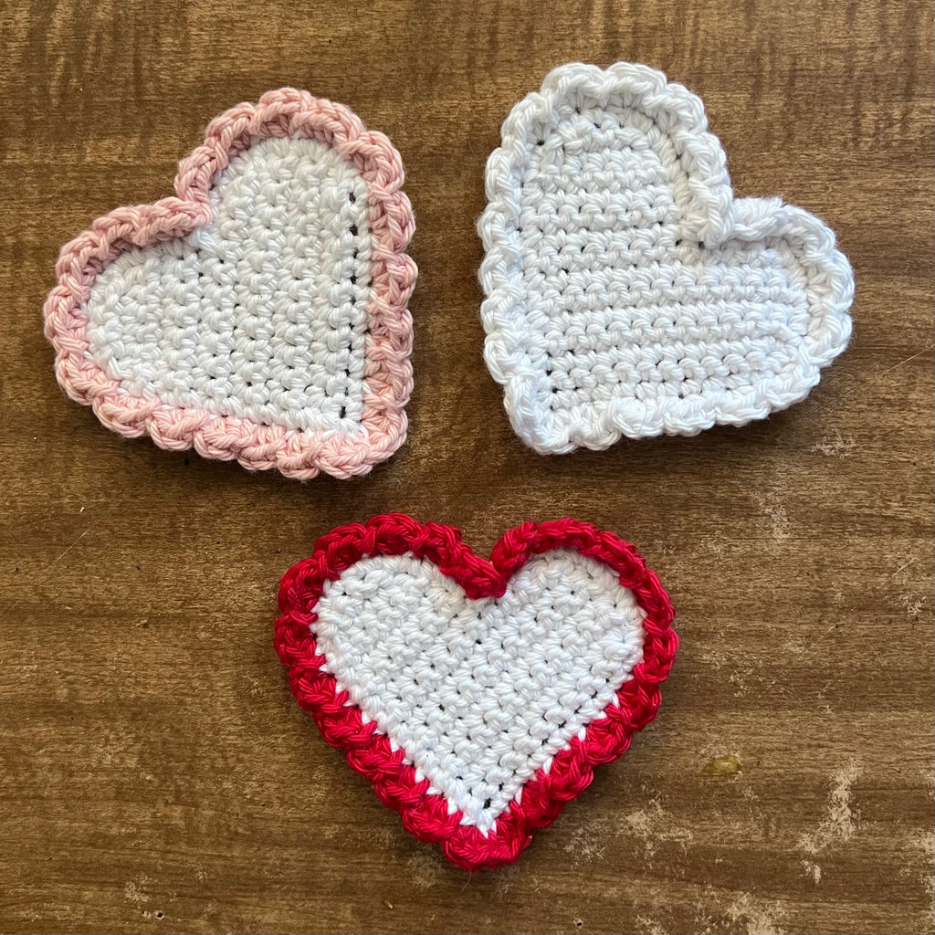 Heart coasters