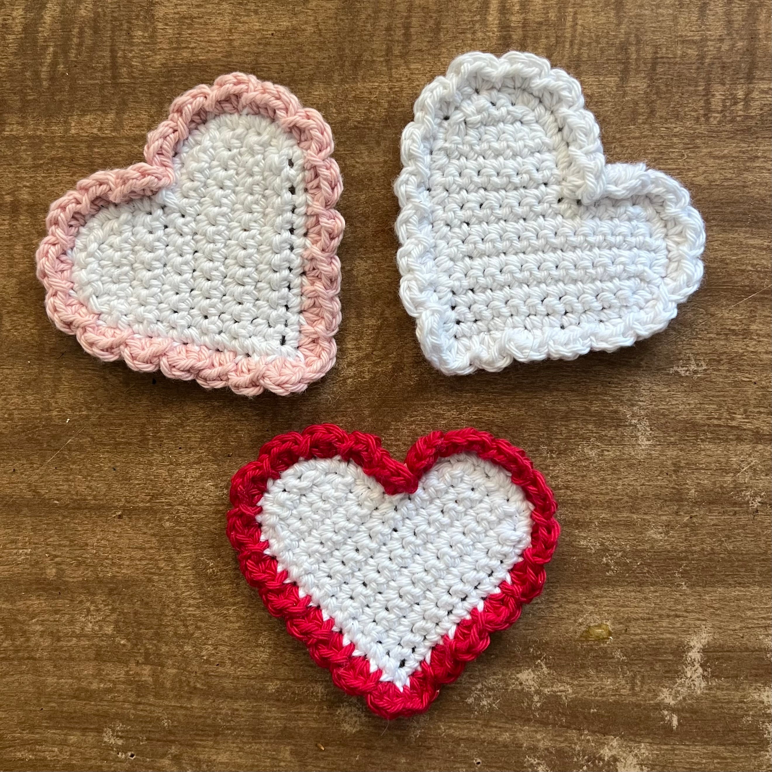 Heart coasters