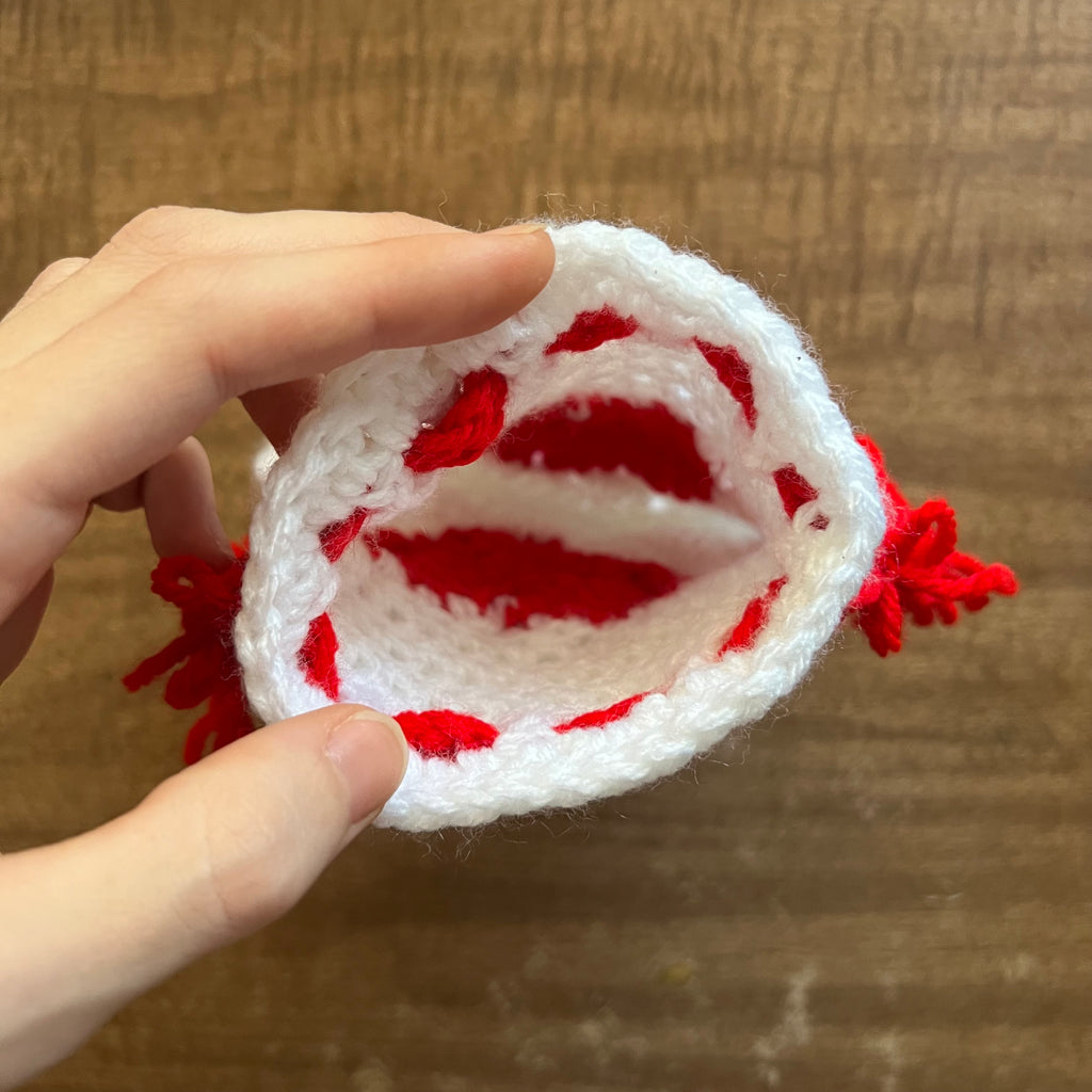 Red heart mini pouch