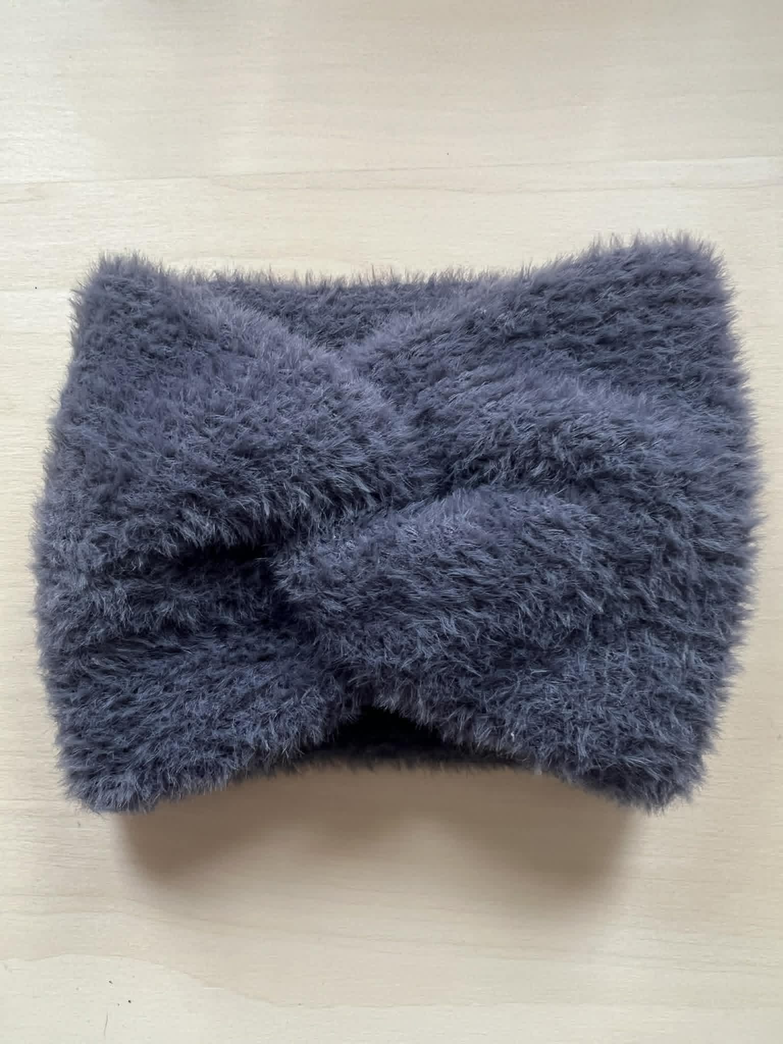 Feels like bliss twisted double knit ear warmer