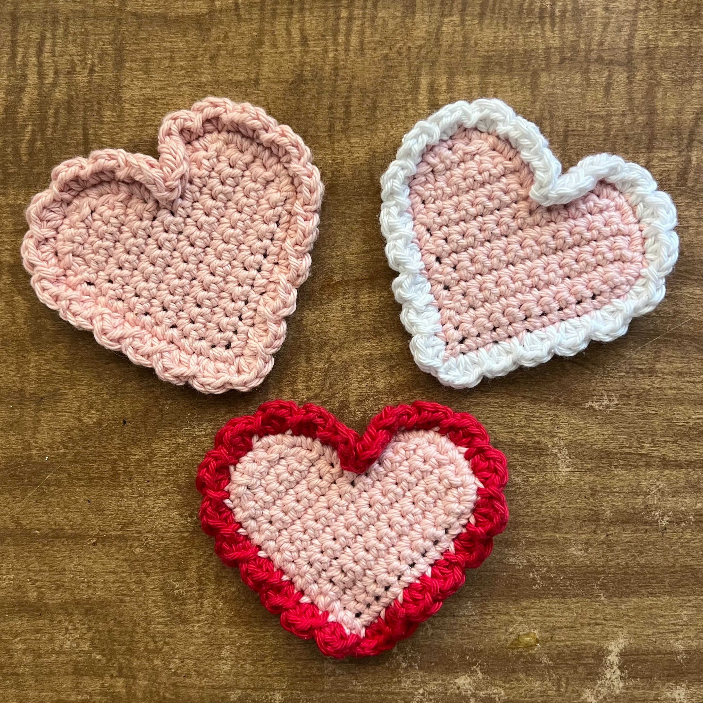 Heart coasters