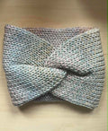 Pastel Ombre twisted double knit ear warmer