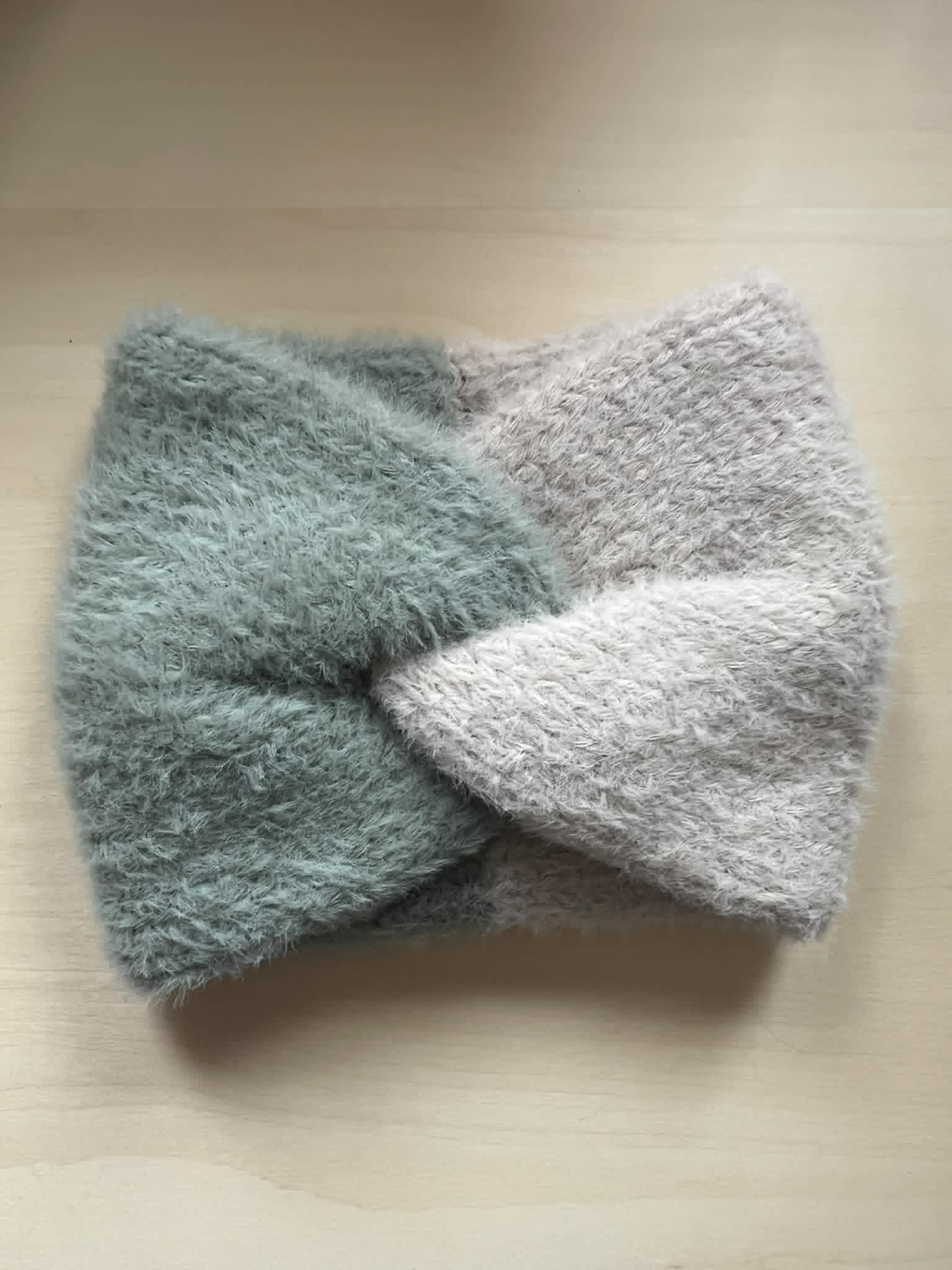 Feels like bliss twisted double knit ear warmer