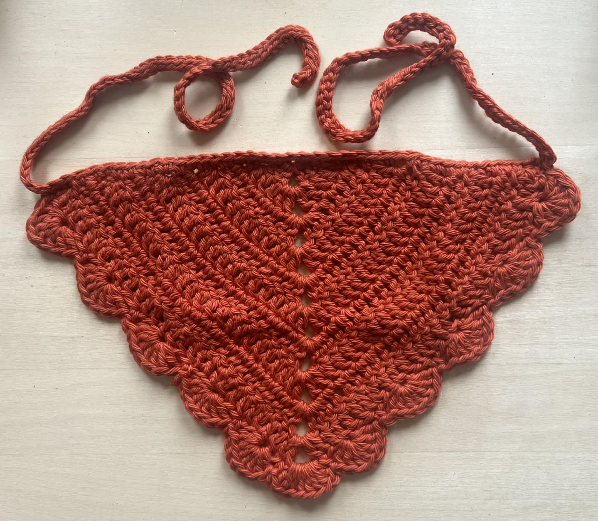 Rust Solid stitch bandana