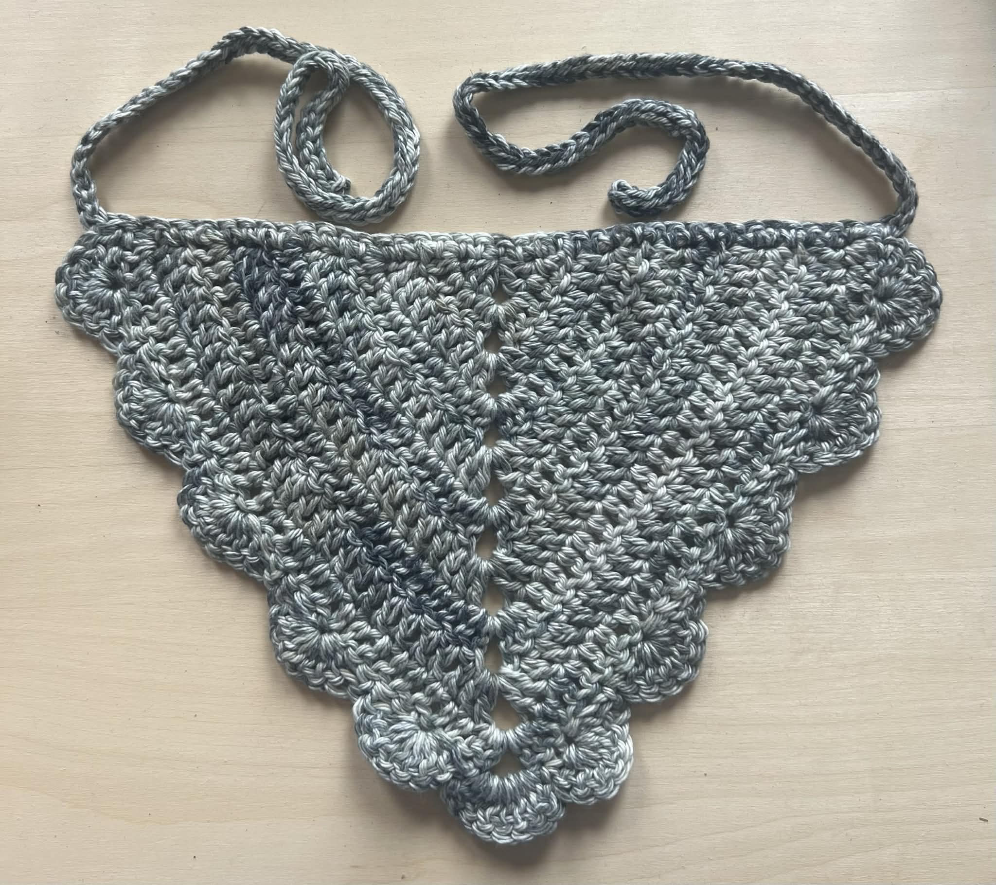 Sultry Gray Solid stitch bandana