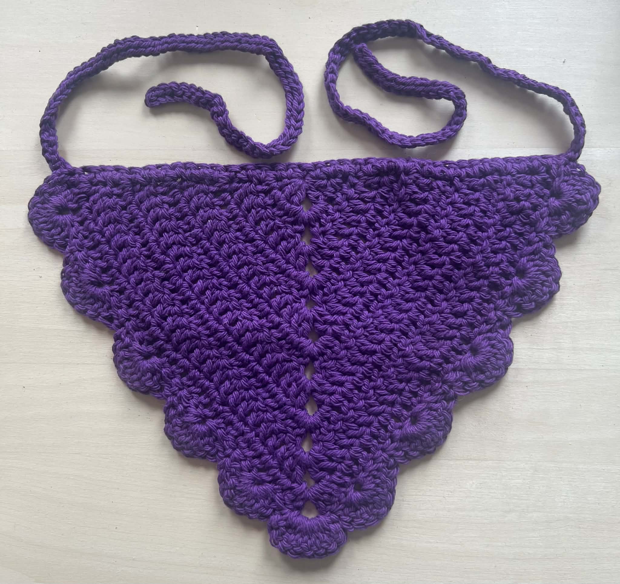 Purple Solid stitch bandana