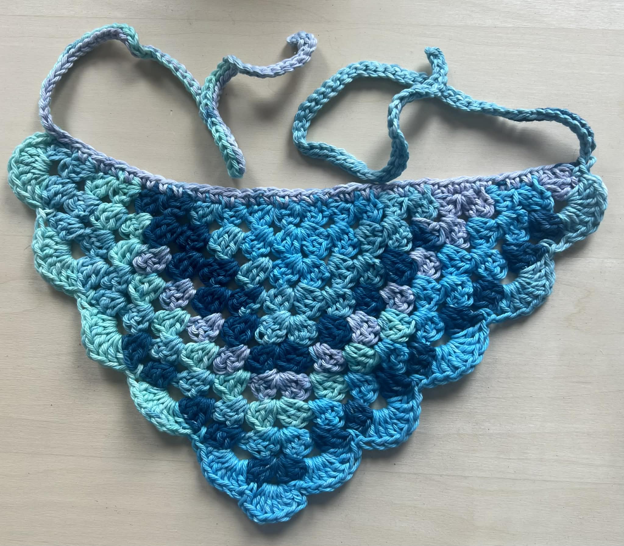 Blues Granny stitch bandana