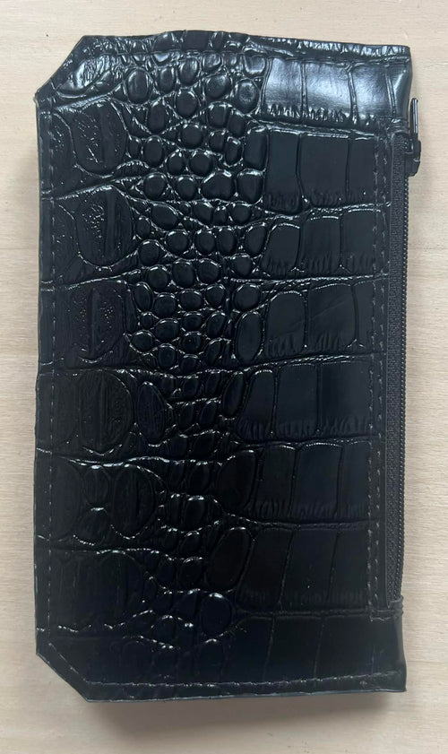 Black Alligator textured Purse Pal