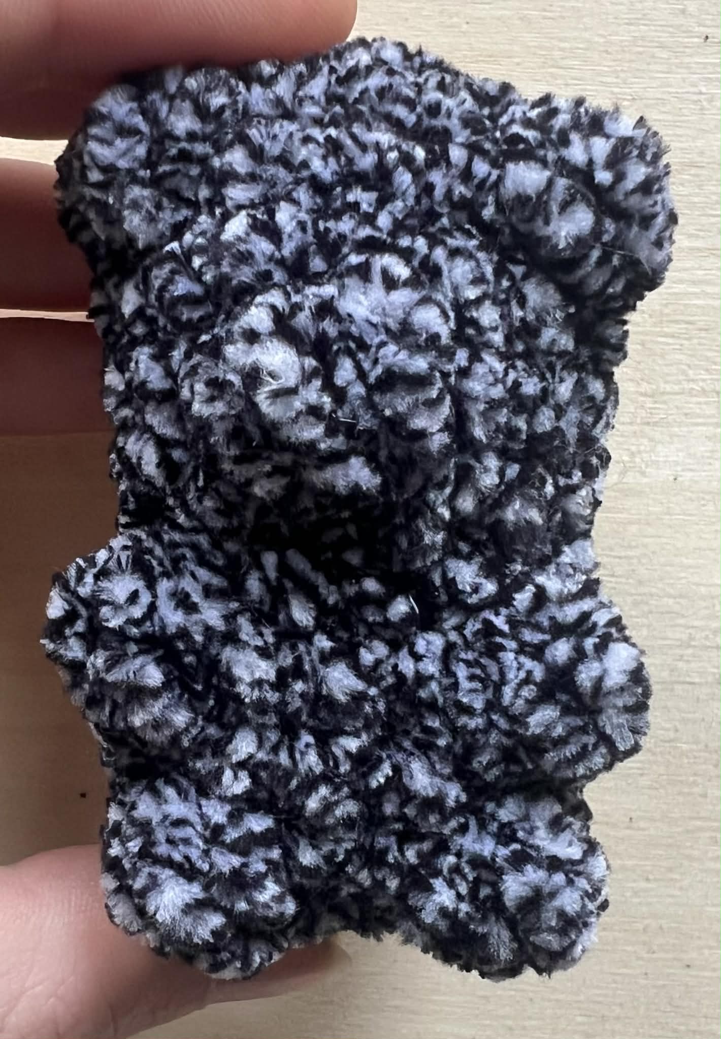Black and White Speckled Mini Gummy Bear