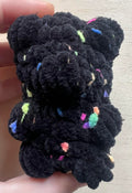 Black Rainbow Confetti Mini Gummy Bear