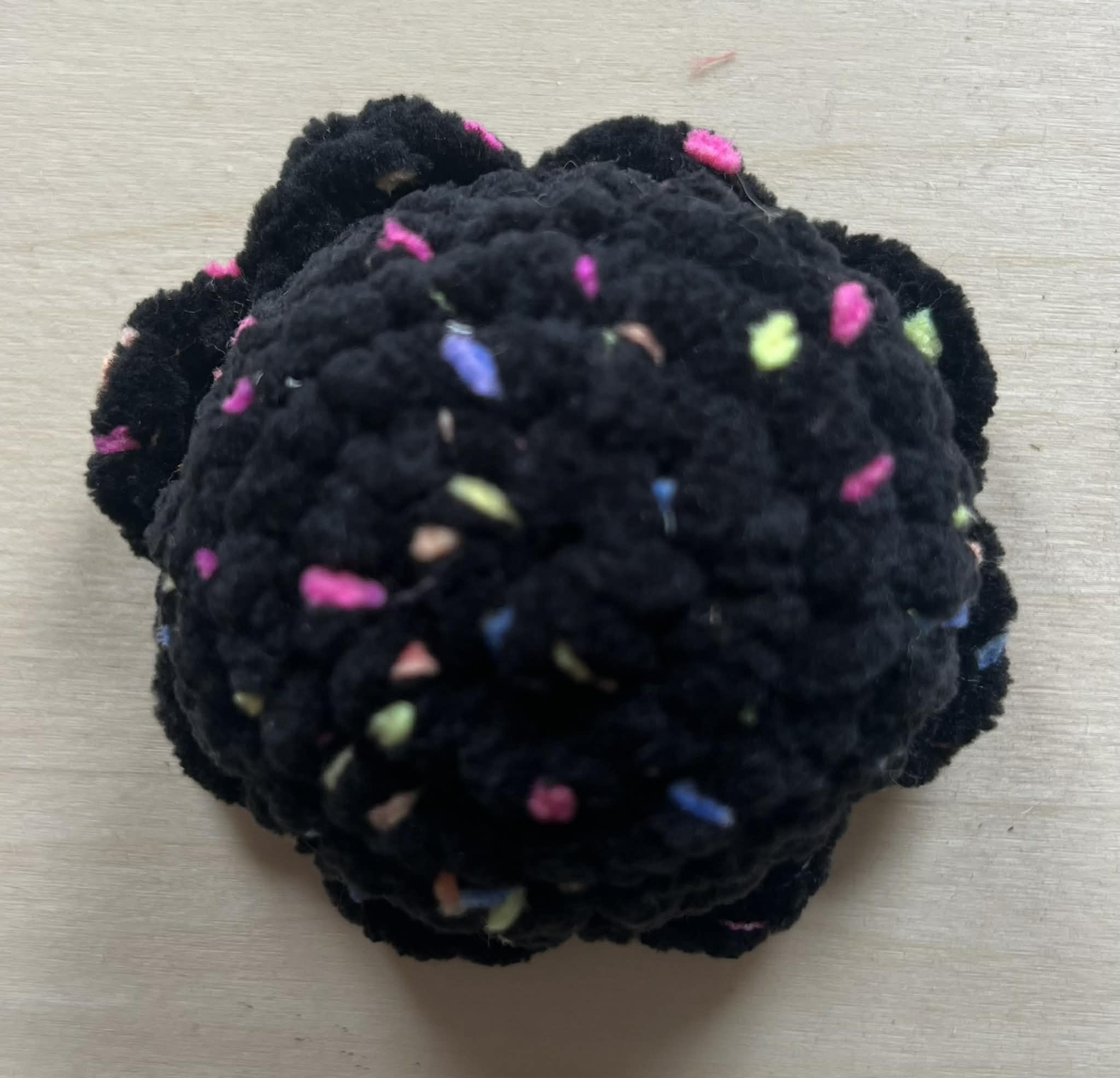 Black Rainbow Confetti Mini Octopus