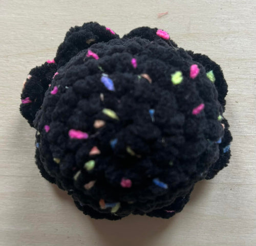 Black Rainbow Confetti Mini Octopus