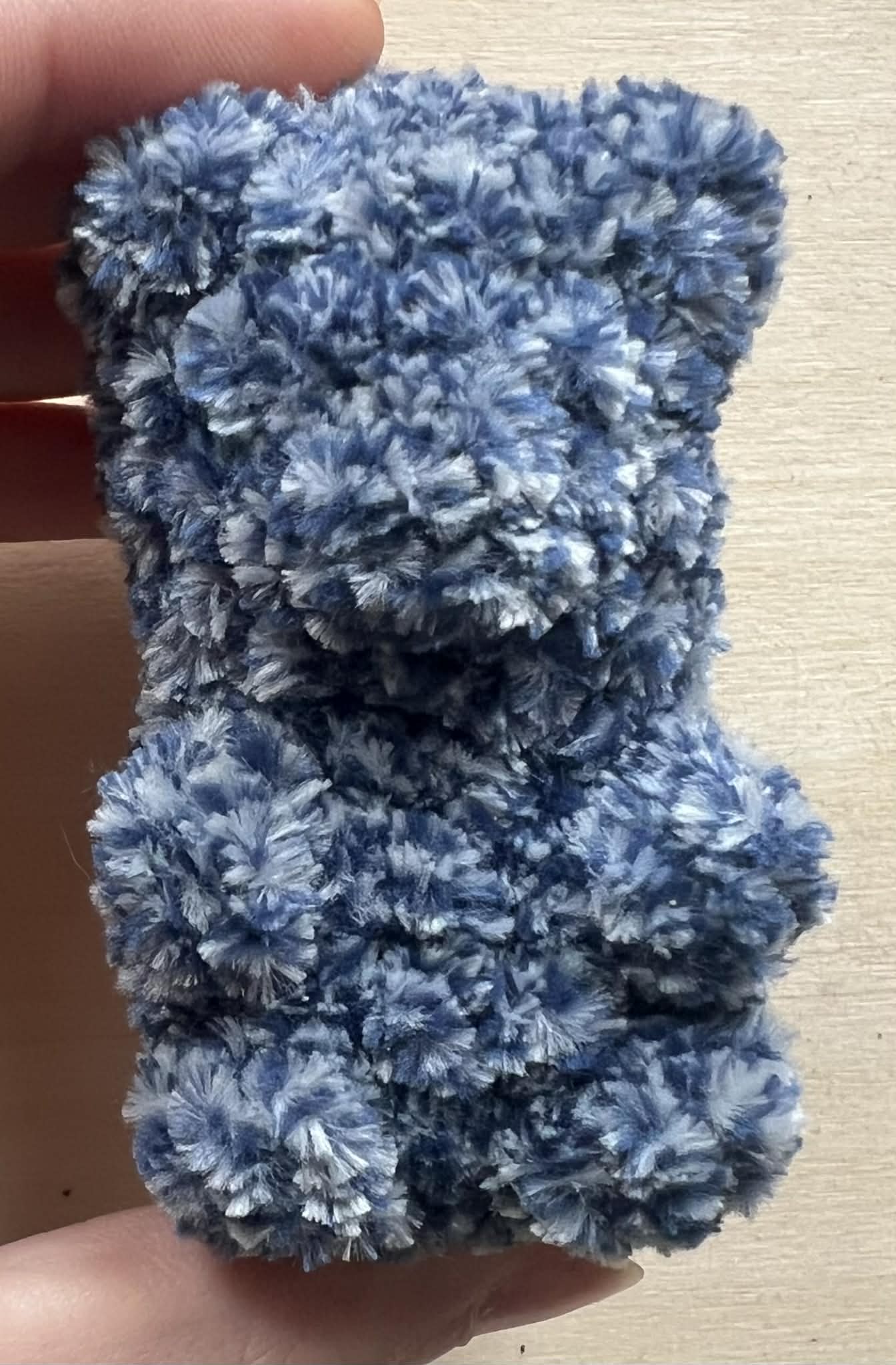 Blue and White Speckled Mini Gummy Bear