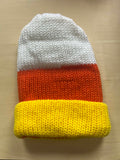 Candy Corn double knit beanie