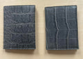 Gray Alligator textured super slim Card Holder