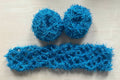 Electric Blue Unrollable dish scrubby