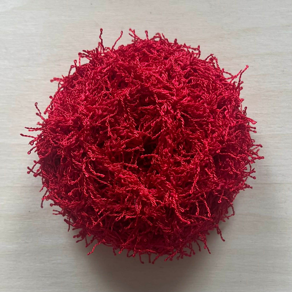 Red Unrollable Dish Scrubby