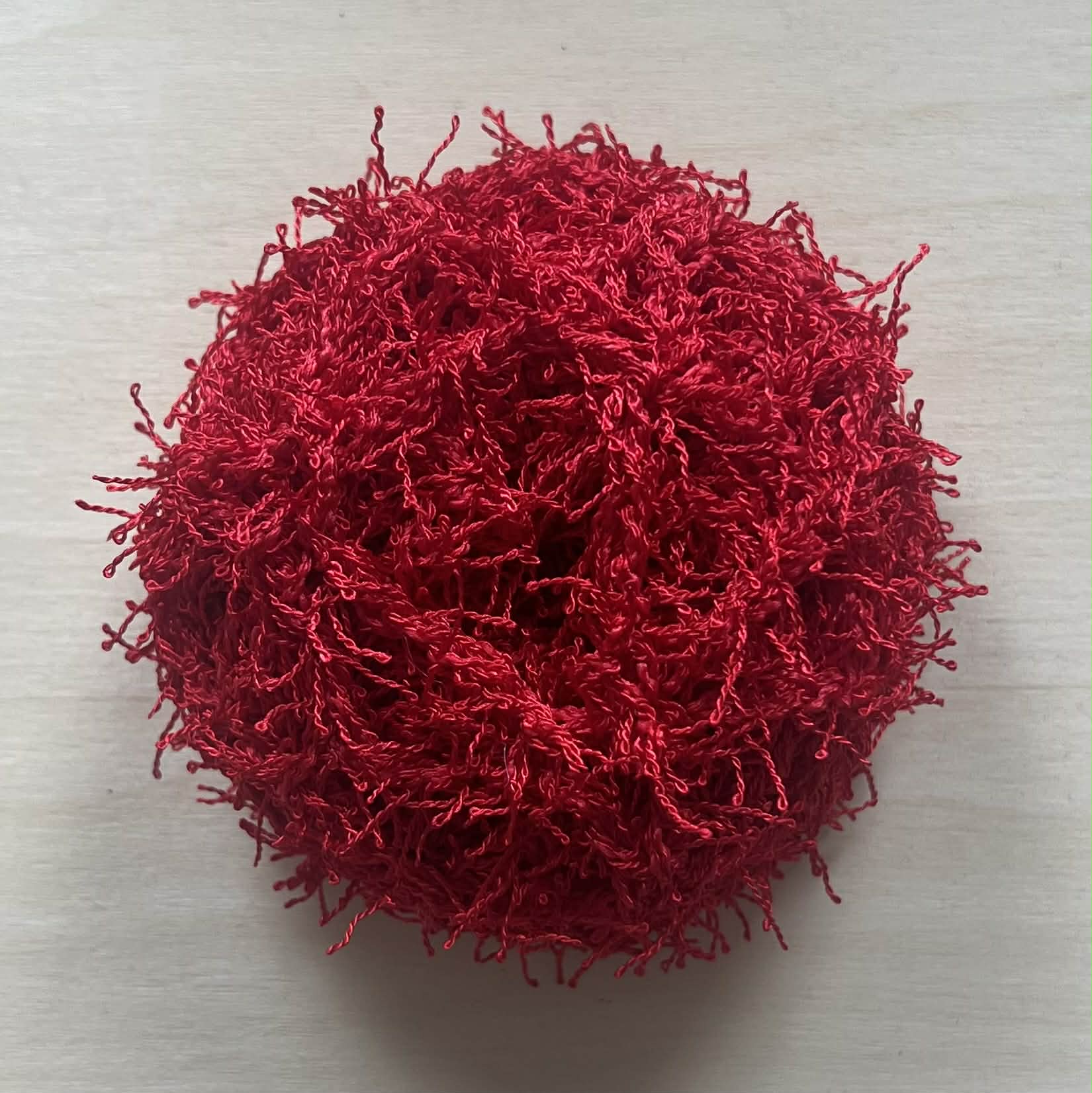 Red Unrollable Dish Scrubby