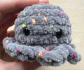 Gray Rainbow Confetti Mini Octopus
