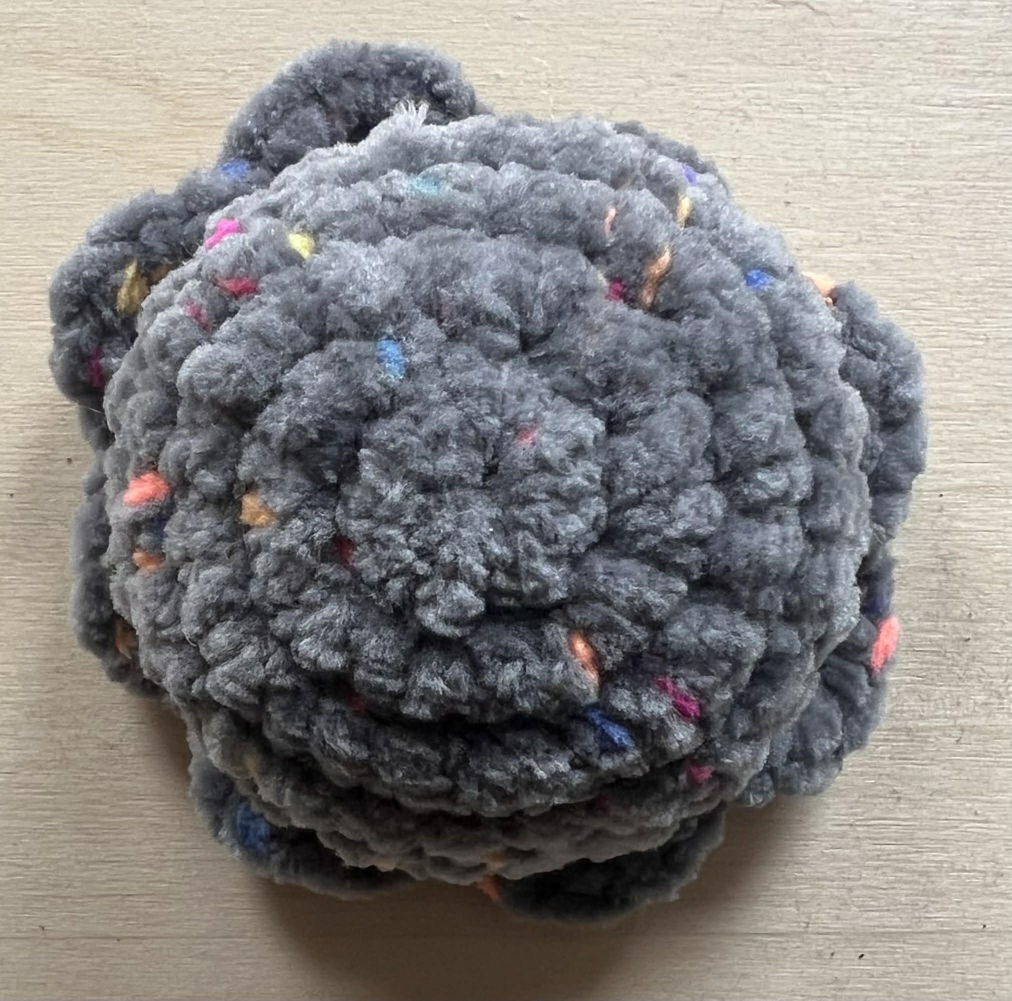 Gray Rainbow Confetti Mini Octopus