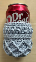 Light Blue diamond can koozie