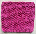 Magenta washcloth