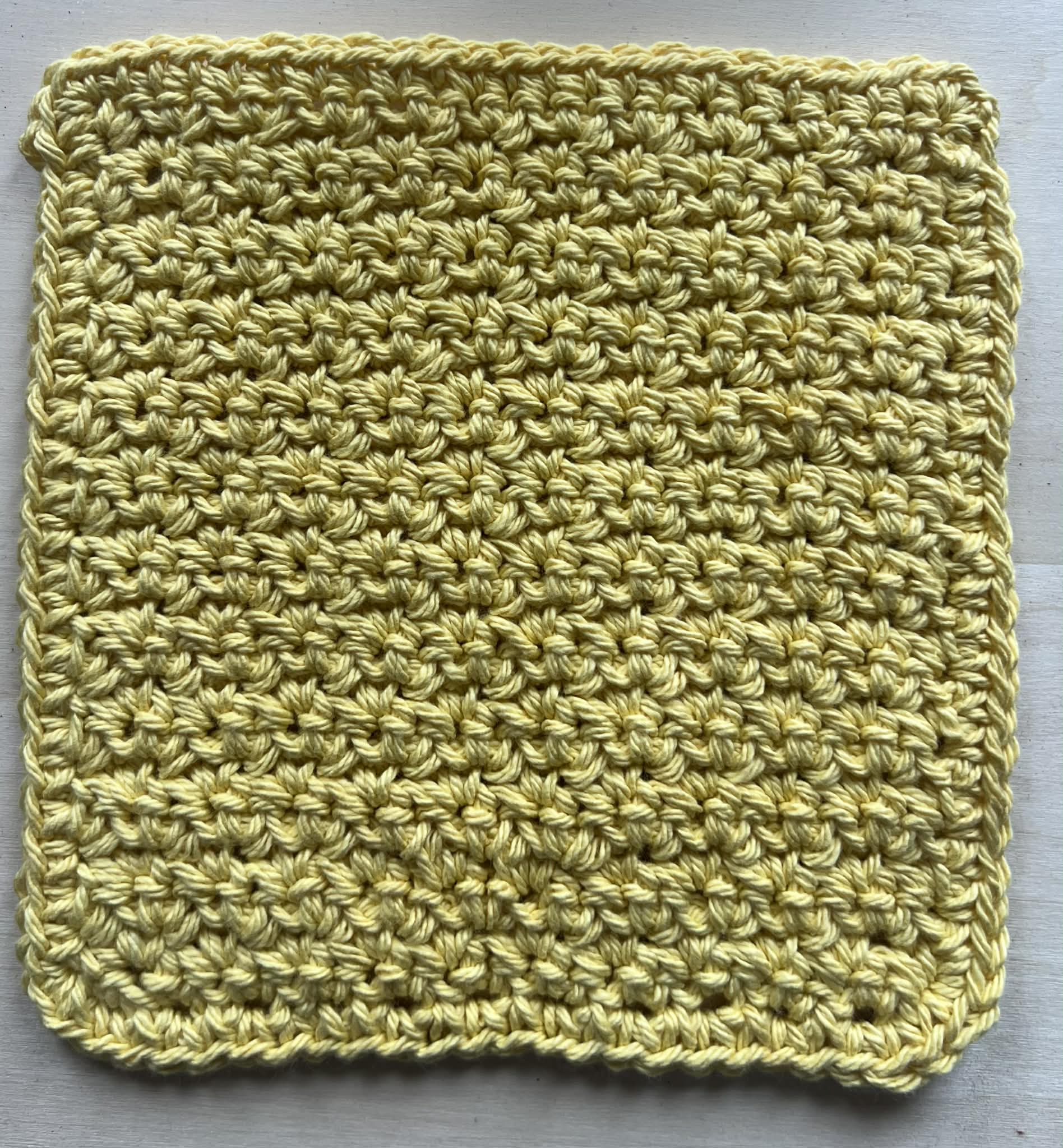 Goldenrod washcloth