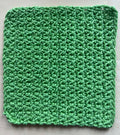 Green washcloth