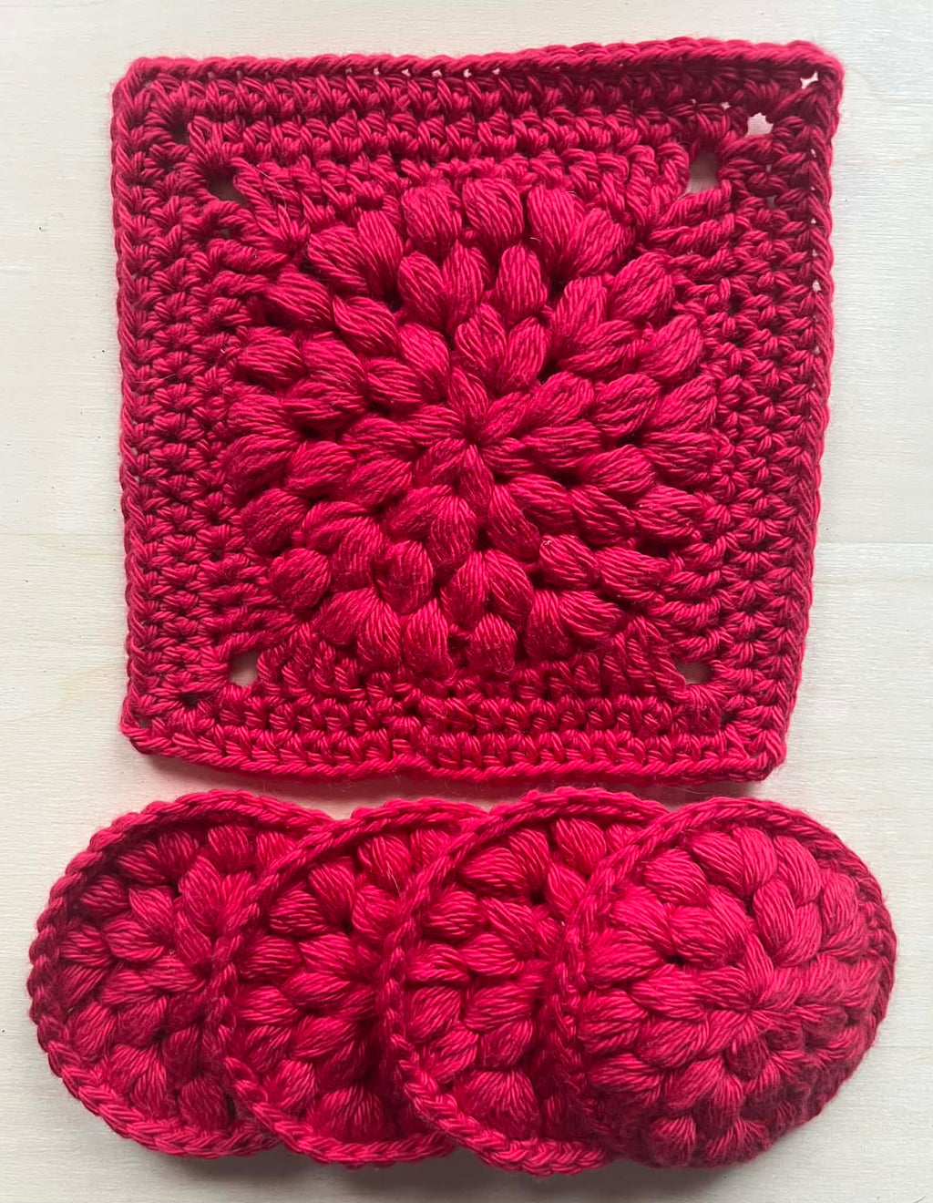Red bathroom set