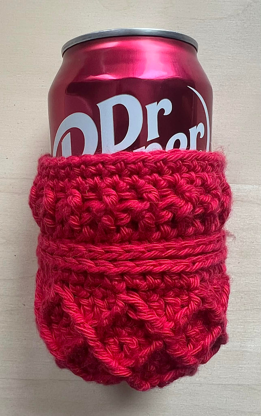 Red diamond can koozie