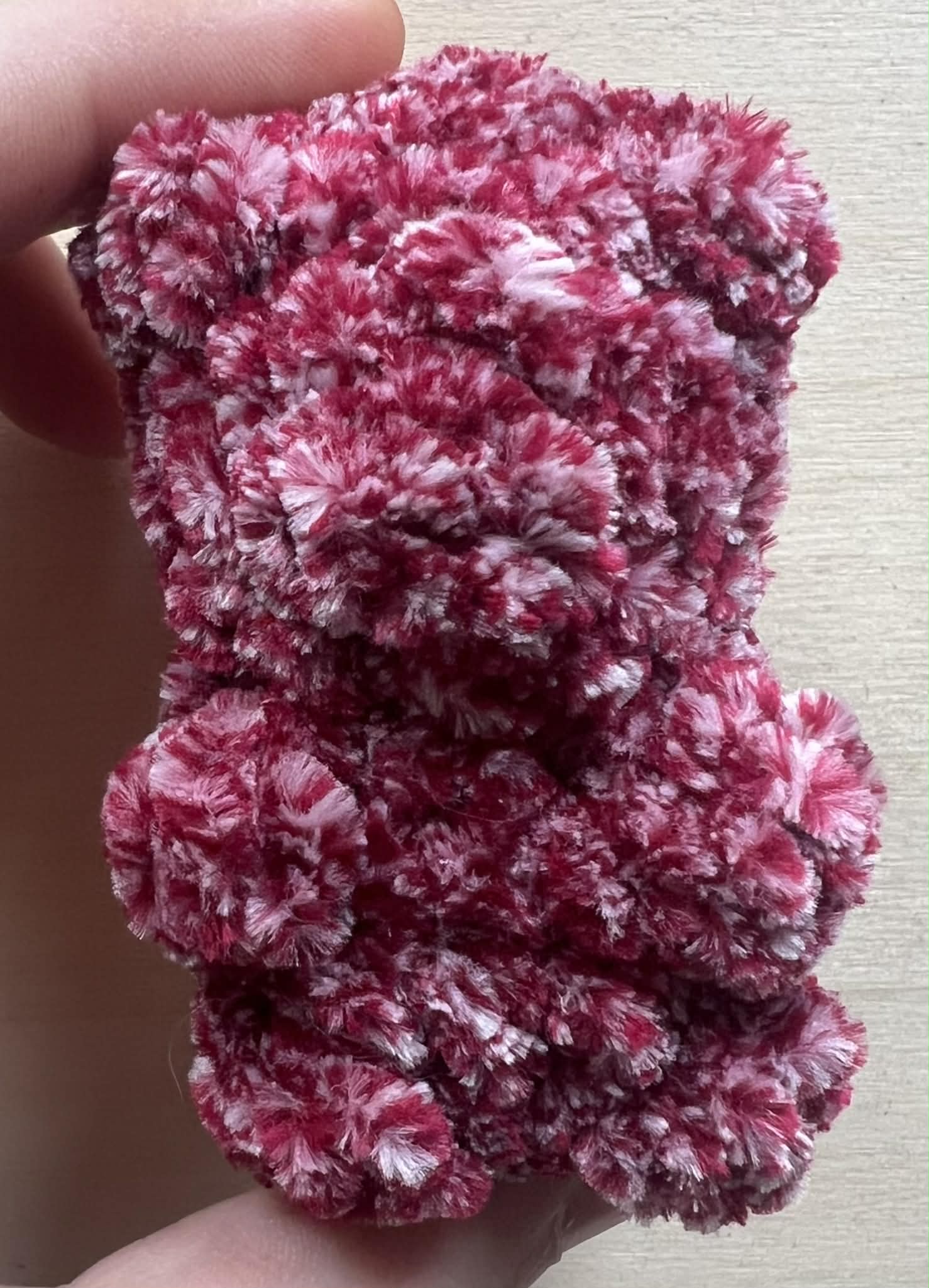 Red and White Speckled Mini Gummy Bear
