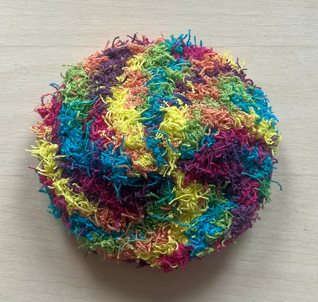Rainbow dish scrubby (non rollable)