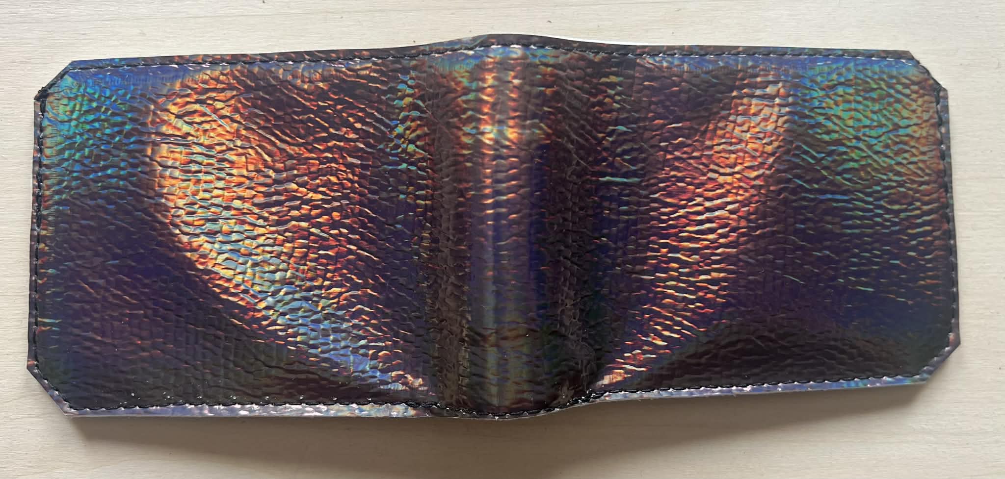 Oil Slick Single Fold Wallet