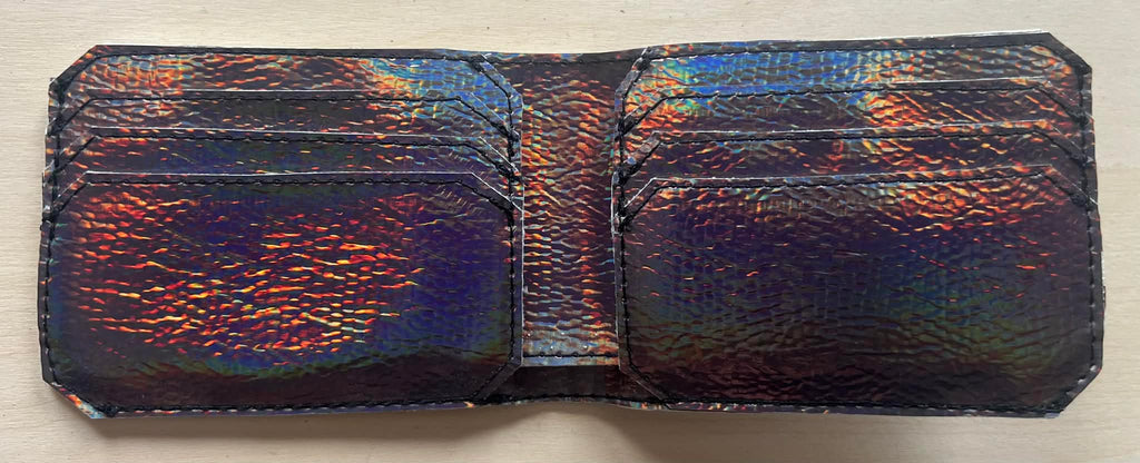Oil Slick Single Fold Wallet
