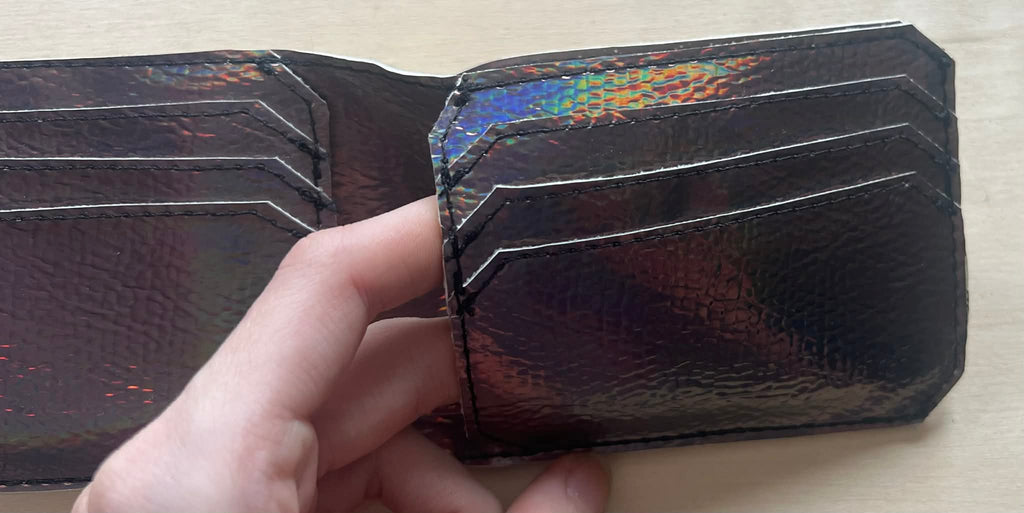 Oil Slick Single Fold Wallet