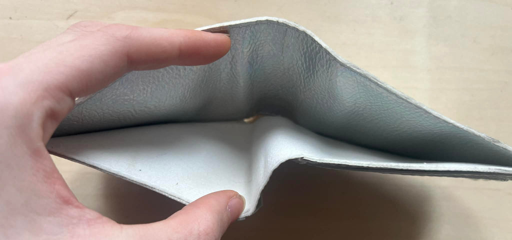 Silver Holographic Single Fold Wallet