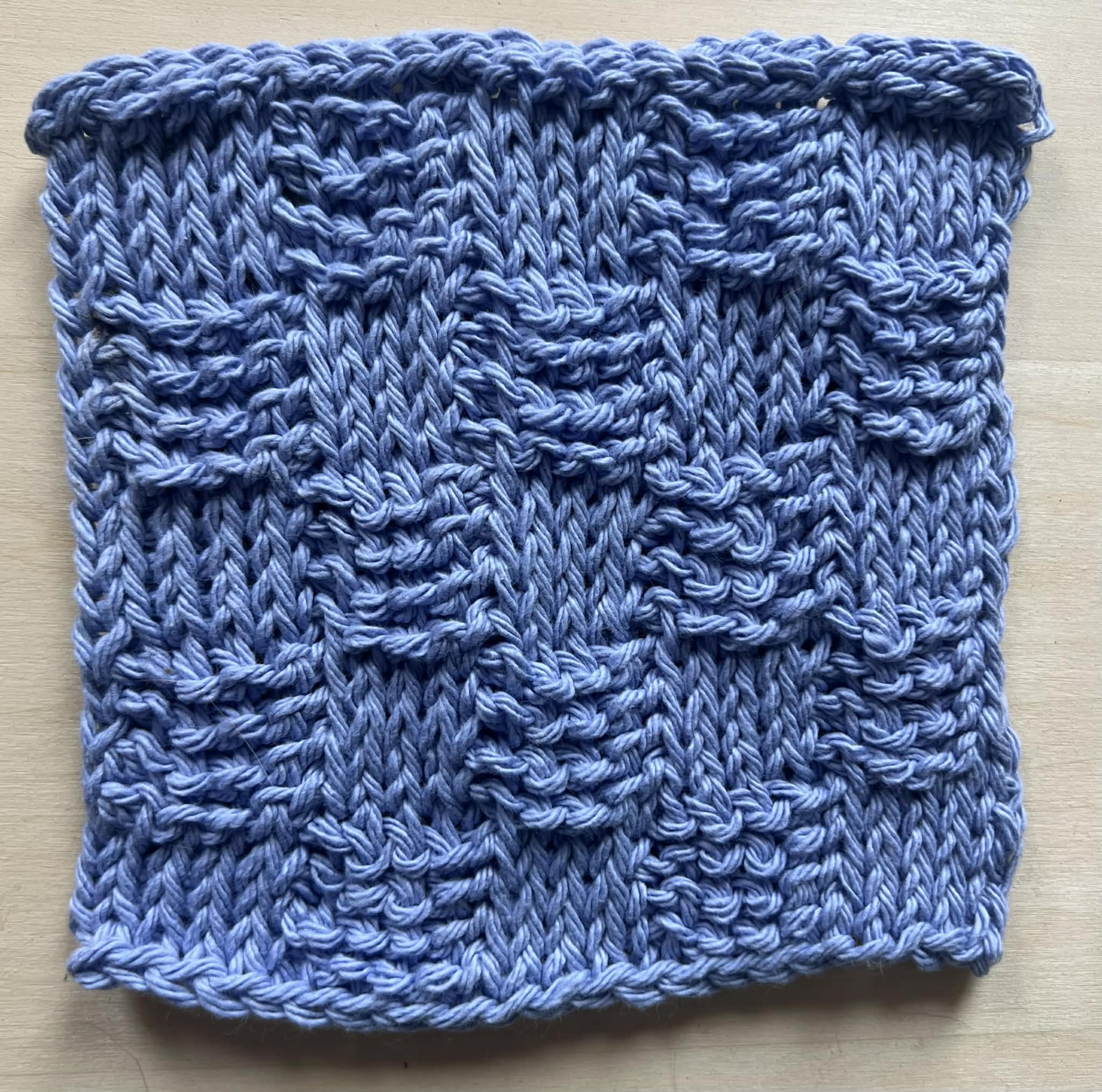 Cornflower washcloth