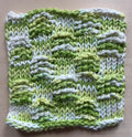 Green Summer washcloth