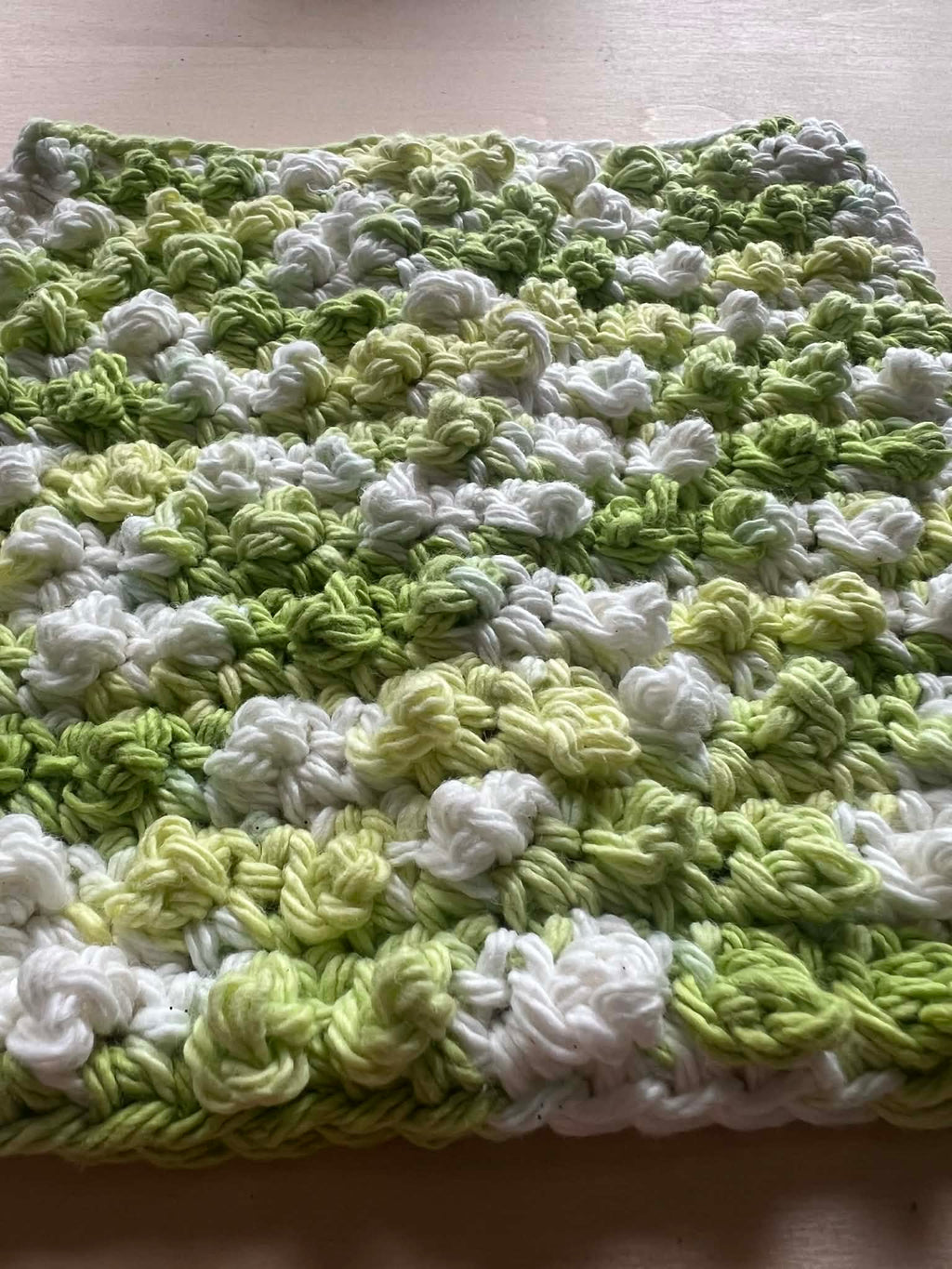 Green Summer washcloth