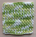 Green Summer washcloth