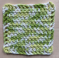 Green Summer washcloth