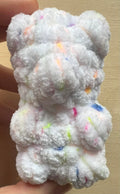White Rainbow Confetti Mini Gummy Bear